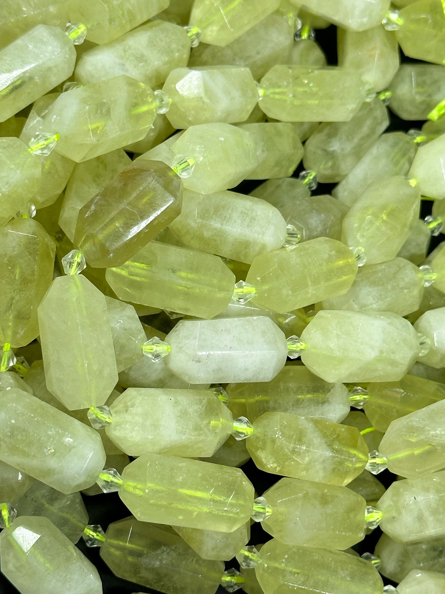 NATURAL Lemon Quartz Gemstone Bead Faceted 24x13mm Barrel Shape, Beautiful Lemon Yellow Color Quartz Gemstone Bead Great Quality 15.5"