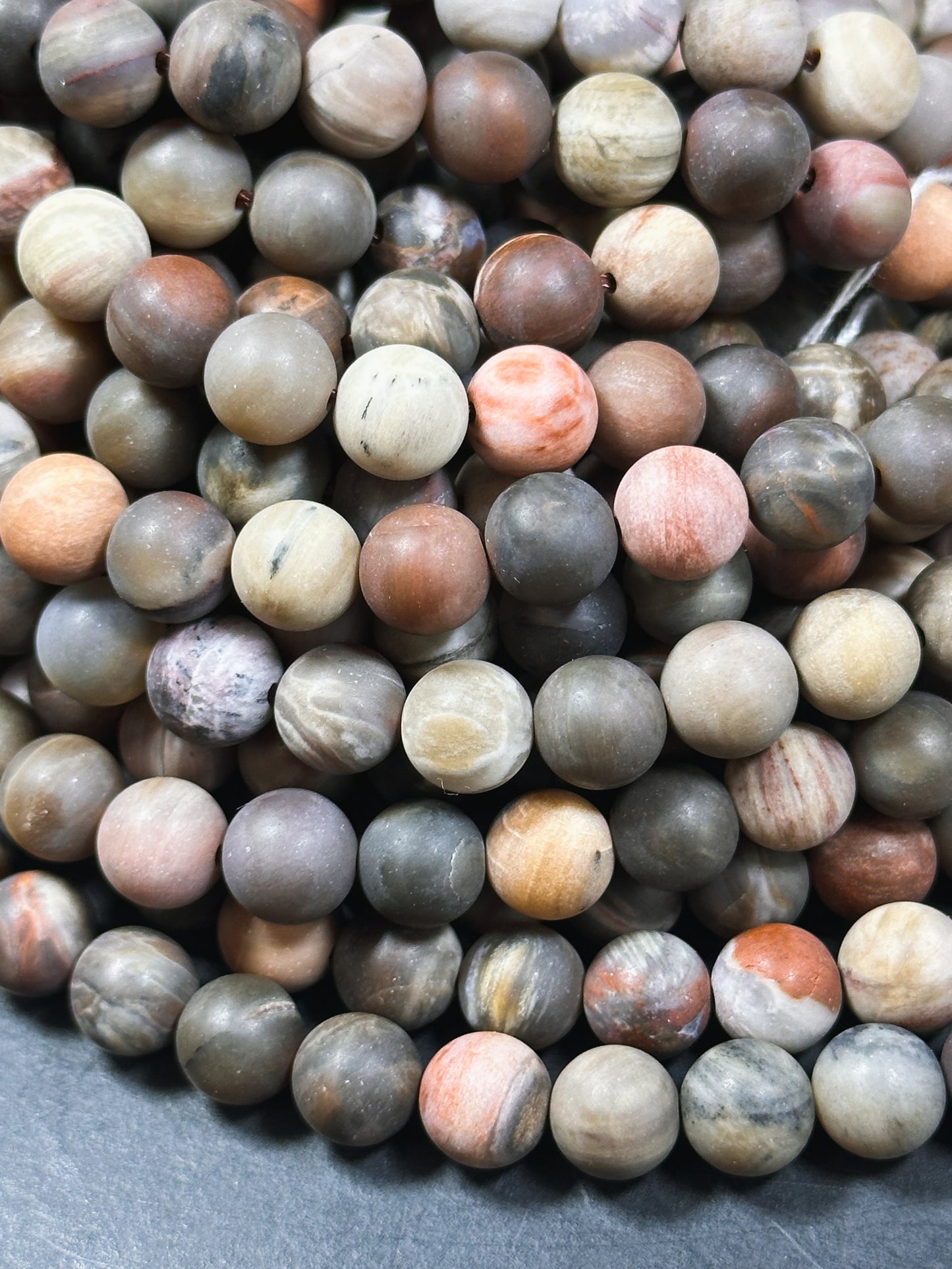 Natural Matte Black Moonstone Gemstone Beads 6mm 8mm 10mm 12mm Round Beads, Beautiful Matte Brown Color Great Quality Black Moonstone Beads