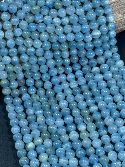 AAA Natural Super Blue Calcite Stone Bead 6mm 8mm 10mm Round Bead. Beautiful Natural Super Blue Color, High Quality Gemstone Beads