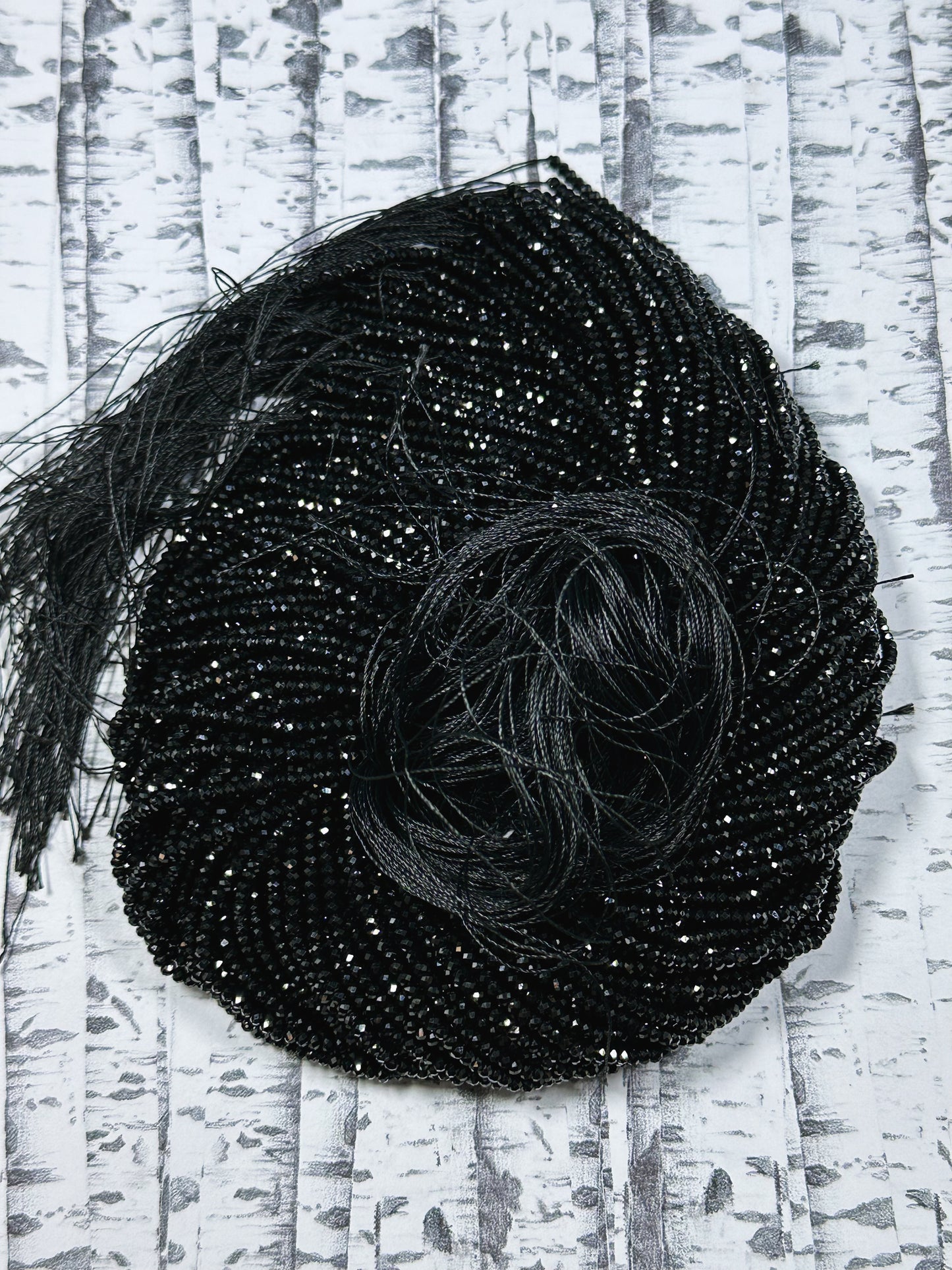 Natural Black Spinel Gemstone Bead Faceted 2x3mm Rondelle Shape Bead, Beautiful Natural Black Color Spinel Beads, Great Quality 15.5" Strand