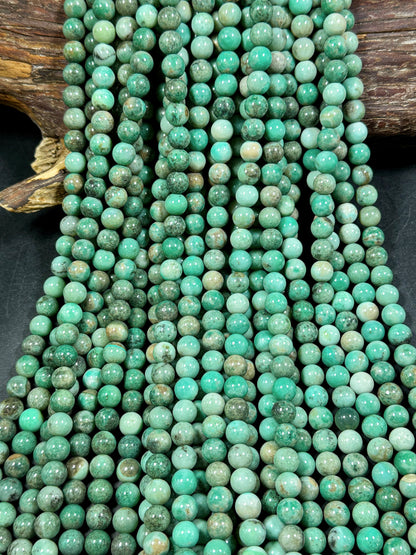 Natural Australian Green Grass Agate Gemstone Bead 6mm 8mm 10mm Smooth Round Beads, Gorgeous Green Color Grass Agate Gemstone Bead Great Quality 15.5"