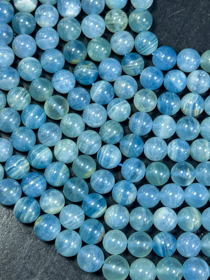 AAA Natural Super Blue Calcite Stone Bead 6mm 8mm 10mm Round Bead. Beautiful Natural Super Blue Color, High Quality Gemstone Beads