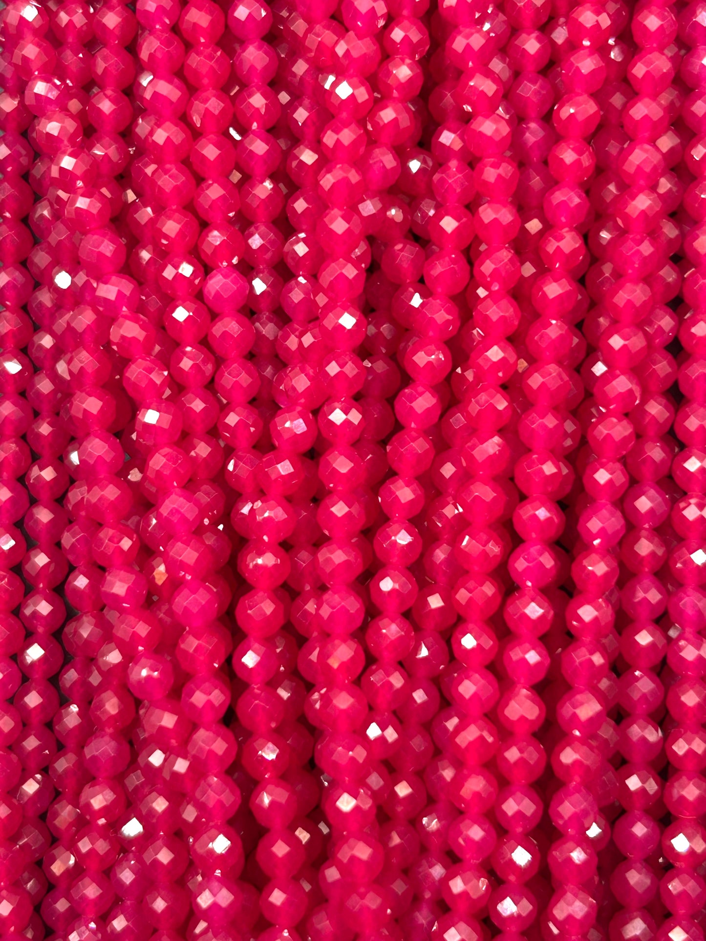 AAA Beautiful Red Ruby 4mm Round Faceted 100% Natural