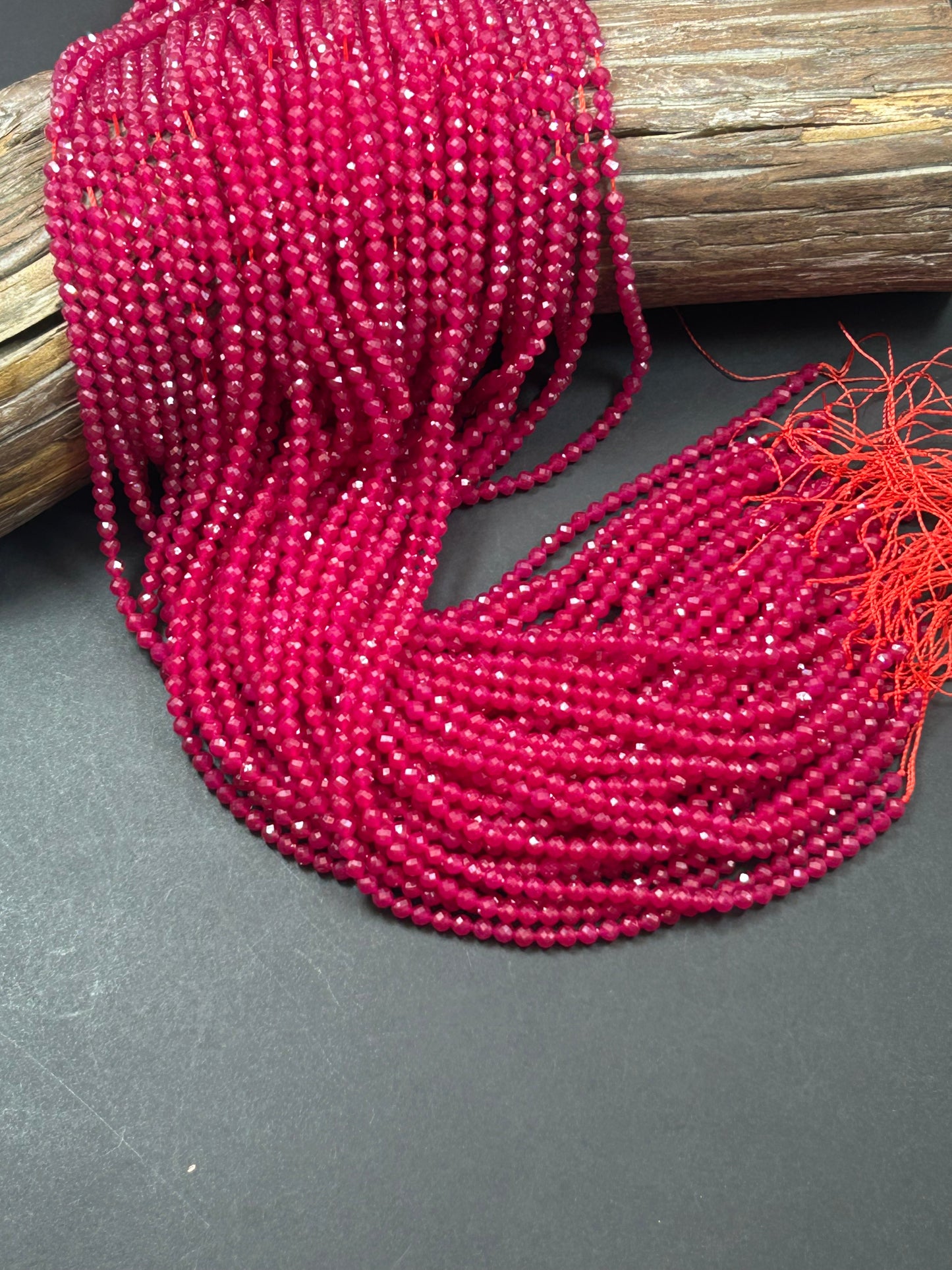 AAA Beautiful Red Ruby 4mm Round Faceted 100% Natural