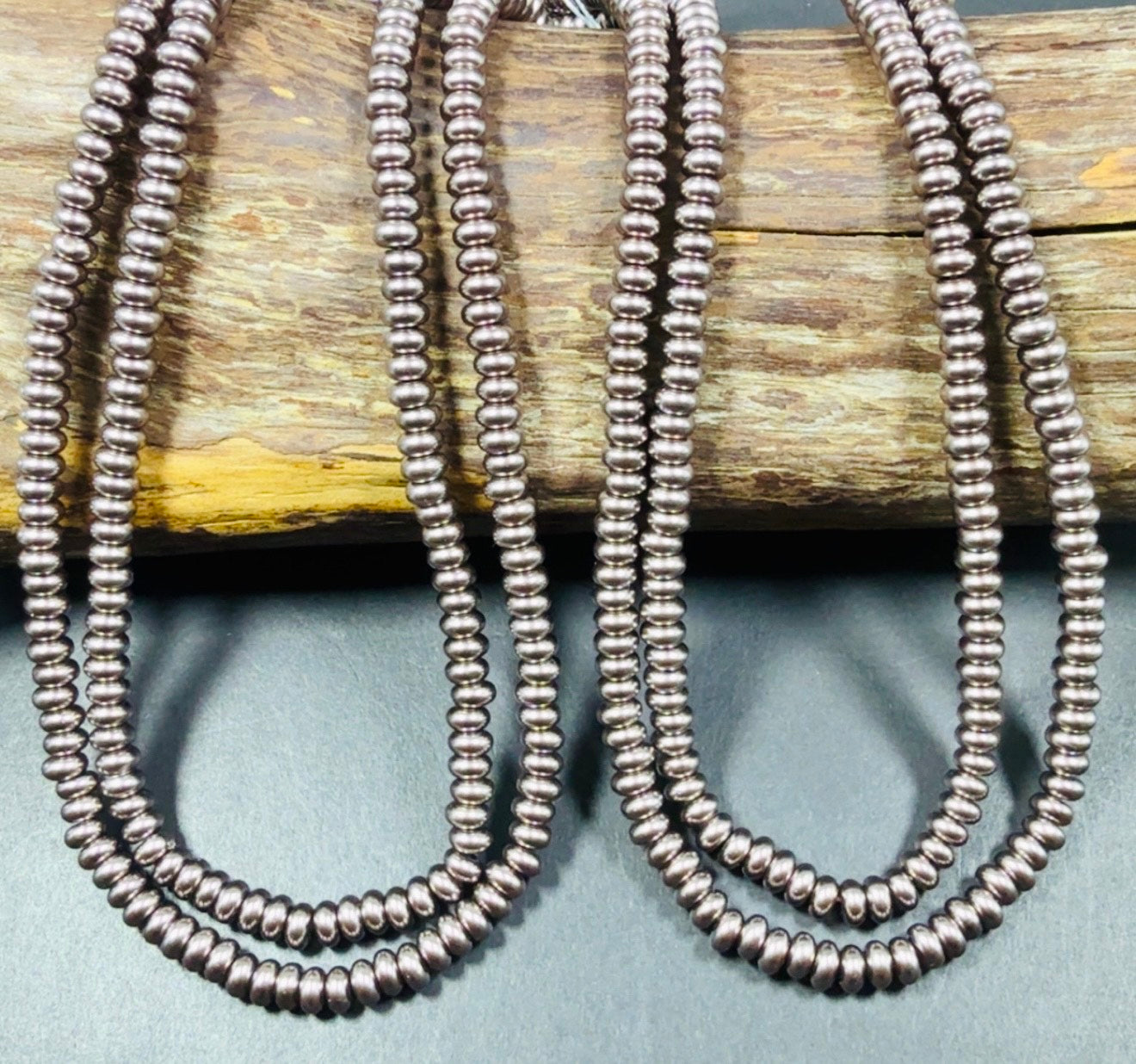 Chinese Swarovski Pearl Crystal Beads 6mm Rondelle shape Beads, Gorgeous Chocolate color Swarovski Crystal Pearl 15.5"