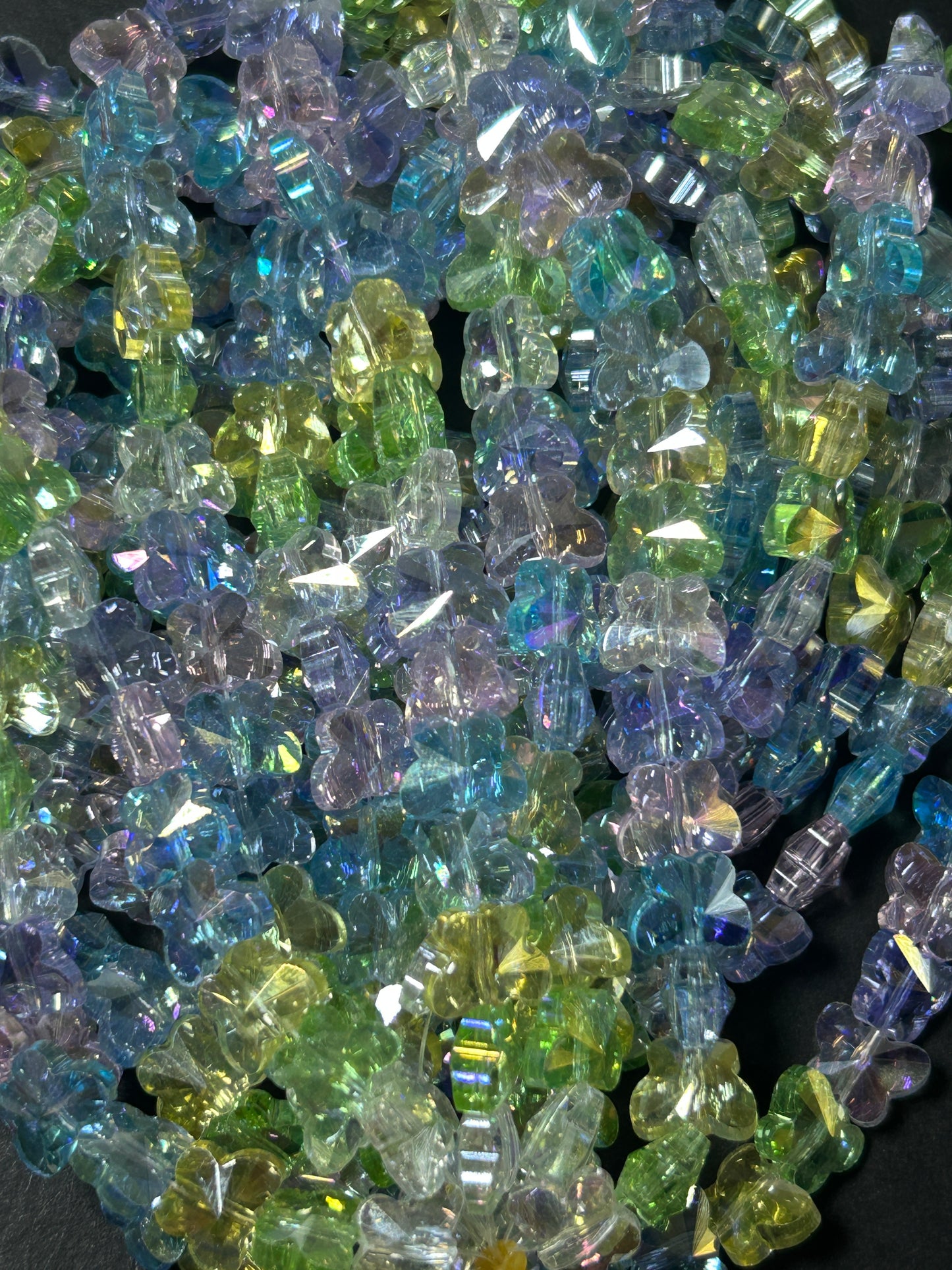 AAA High Quality Crystal Beads, 10x5mm, Faceted Butterfly Beads, Beautiful Multicolor Beads, Great Quality Beads
