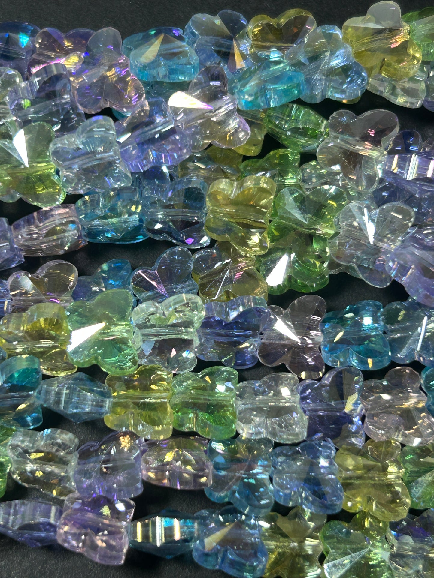 AAA High Quality Crystal Beads, 10x5mm, Faceted Butterfly Beads, Beautiful Multicolor Beads, Great Quality Beads