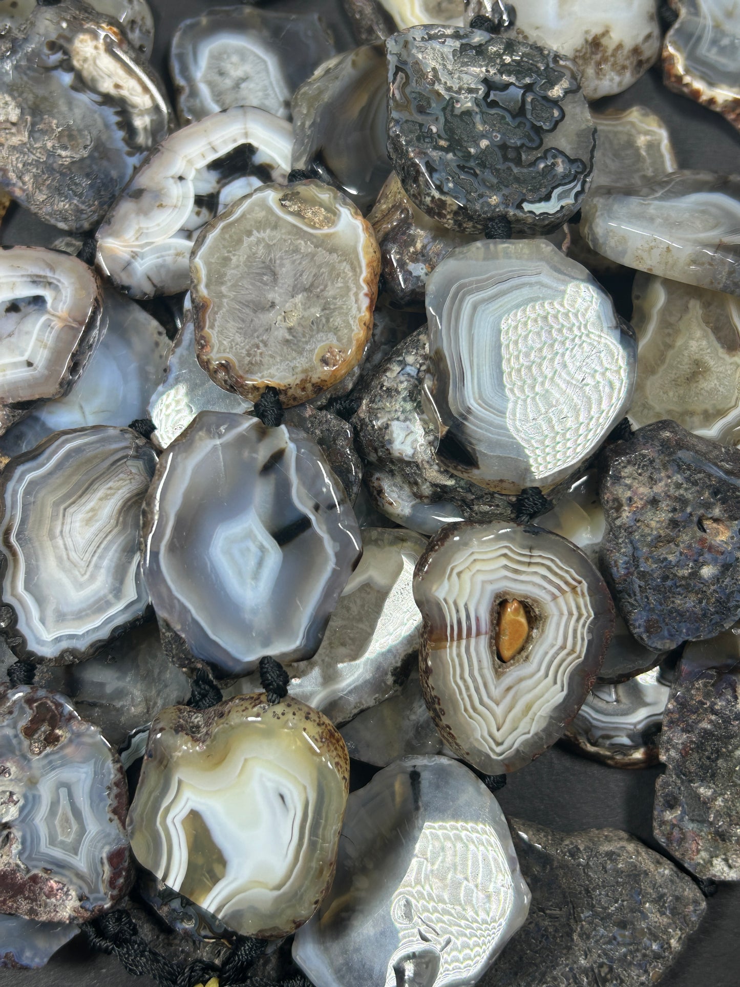 Natural Botswana Agate Gemstone Bead Freeform Shape, Gorgeous Natural Gray and Beige Color Botswana Agate Excellent Quality 15.5"