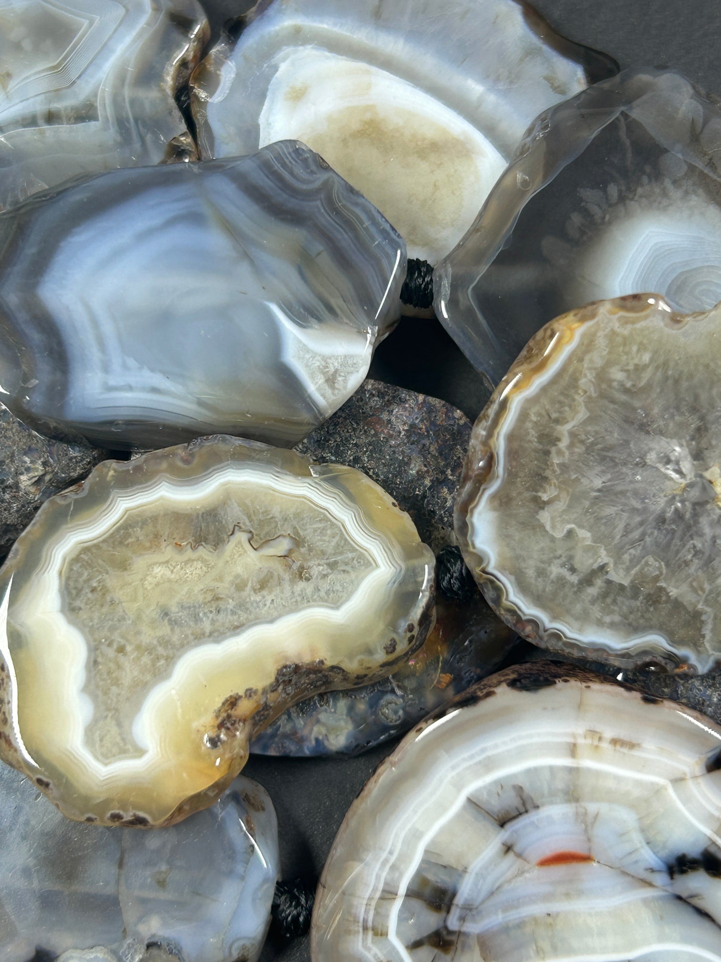 Natural Botswana Agate Gemstone Bead Freeform Shape, Gorgeous Natural Gray and Beige Color Botswana Agate Excellent Quality 15.5"