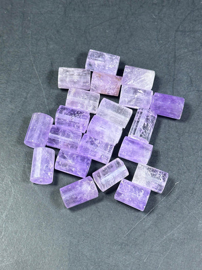 AAA Natural Amethyst Gemstone Bead Faceted 15x10mm Tube Shape, Gorgeous Natural Purple Clear Color Amethyst Gemstone Bead, LOOSE BEADS