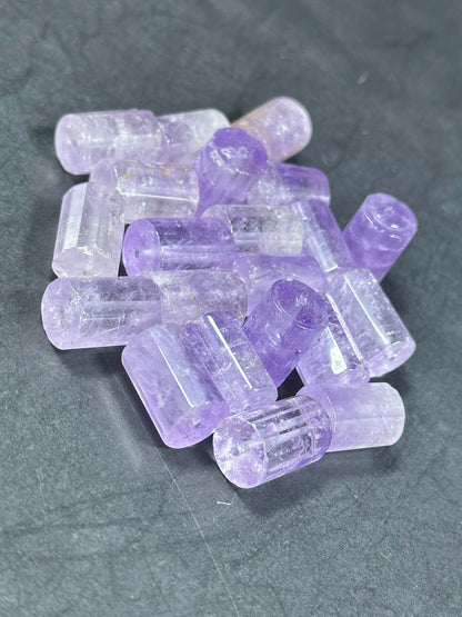 AAA Natural Amethyst Gemstone Bead Faceted 15x10mm Tube Shape, Gorgeous Natural Purple Clear Color Amethyst Gemstone Bead, LOOSE BEADS