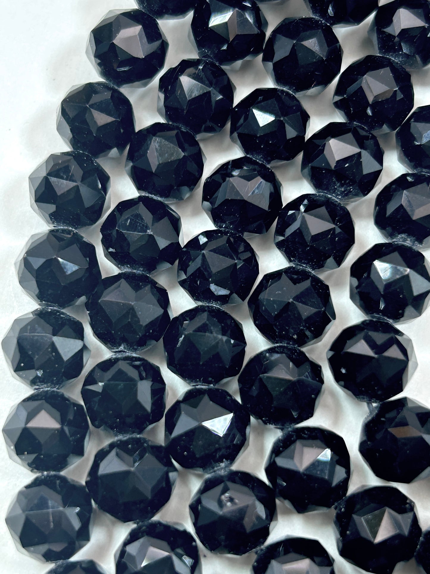Beautiful Black Mystic Chinese Crystal Glass Bead Faceted 6MM 8MM 10MM Round Bead, Gorgeous Black Great Quality Glass