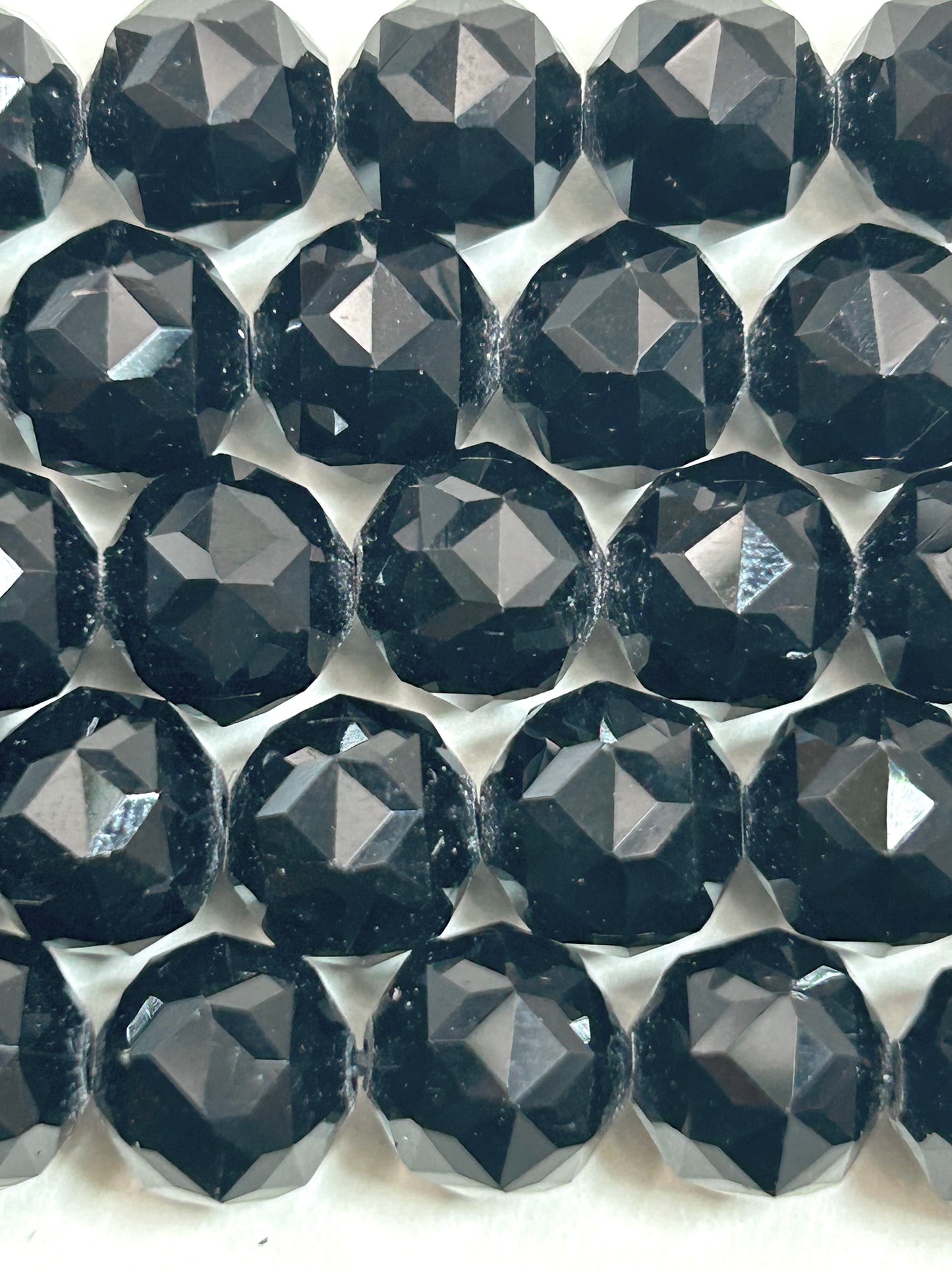 Beautiful Black Mystic Chinese Crystal Glass Bead Faceted 6MM 8MM 10MM Round Bead, Gorgeous Black Great Quality Glass