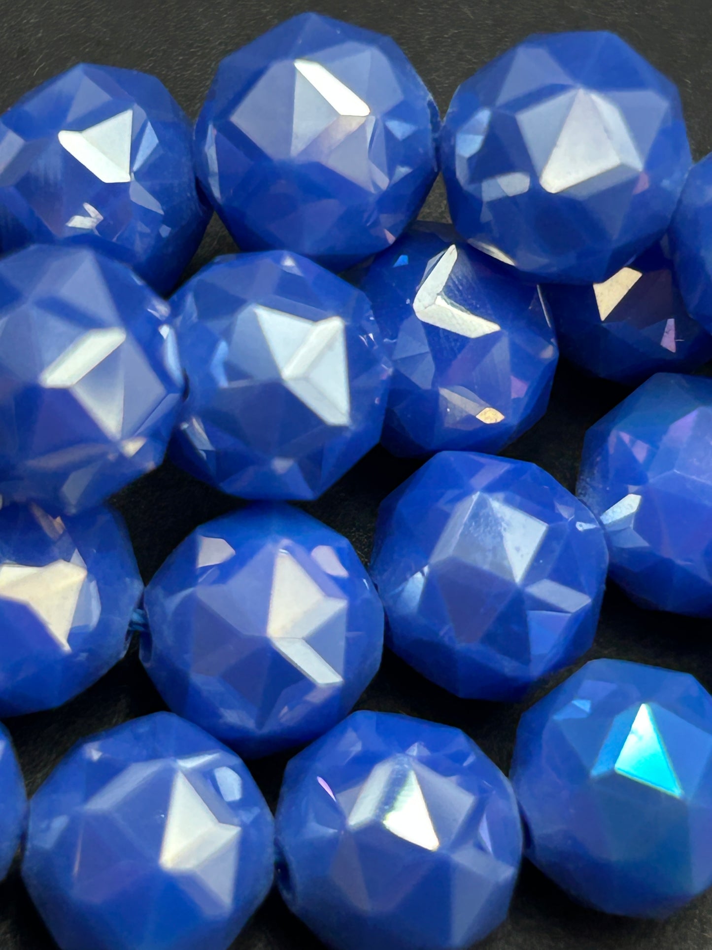 Beautiful Crystal glass bead. Faceted round shape bead. Gorgeous sky blue strand, high quality crystal bead! Full strand