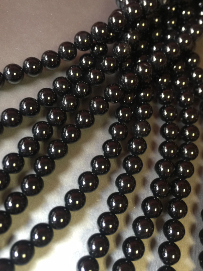 AAA Natural Black Onyx Gemstone Bead 4mm 6mm 8mm 10mm 12mm Round Beads, Beautiful Natural Black Color Onyx Gemstone Beads