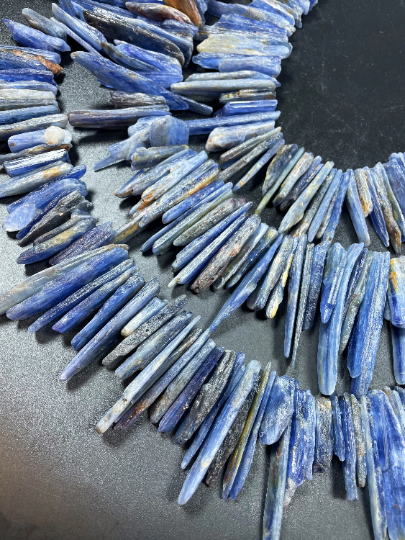 Natural Blue Kyanite Gemstone Bead Stick Shape, Beautiful Natural Blue Color Kyanite Gemstone Beads