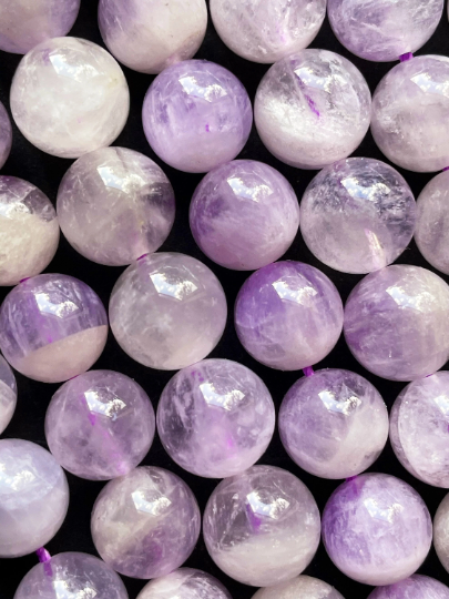 Natural Lavender Jade Gemstone Bead 6mm 8mm 10mm Round Beads, Gorgeous Lavender Purple Color Jade Beads, Full Strand 15.5"