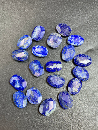 Natural Lapis Lazuli Gemstone Bead Faceted 13x18mm Rectangle Tablet Shape, Beautiful Natural Royal Blue Color Lapis Lazuli LOOSE BEADS
