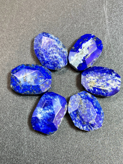 Natural Lapis Lazuli Gemstone Bead Faceted 13x18mm Rectangle Tablet Shape, Beautiful Natural Royal Blue Color Lapis Lazuli LOOSE BEADS
