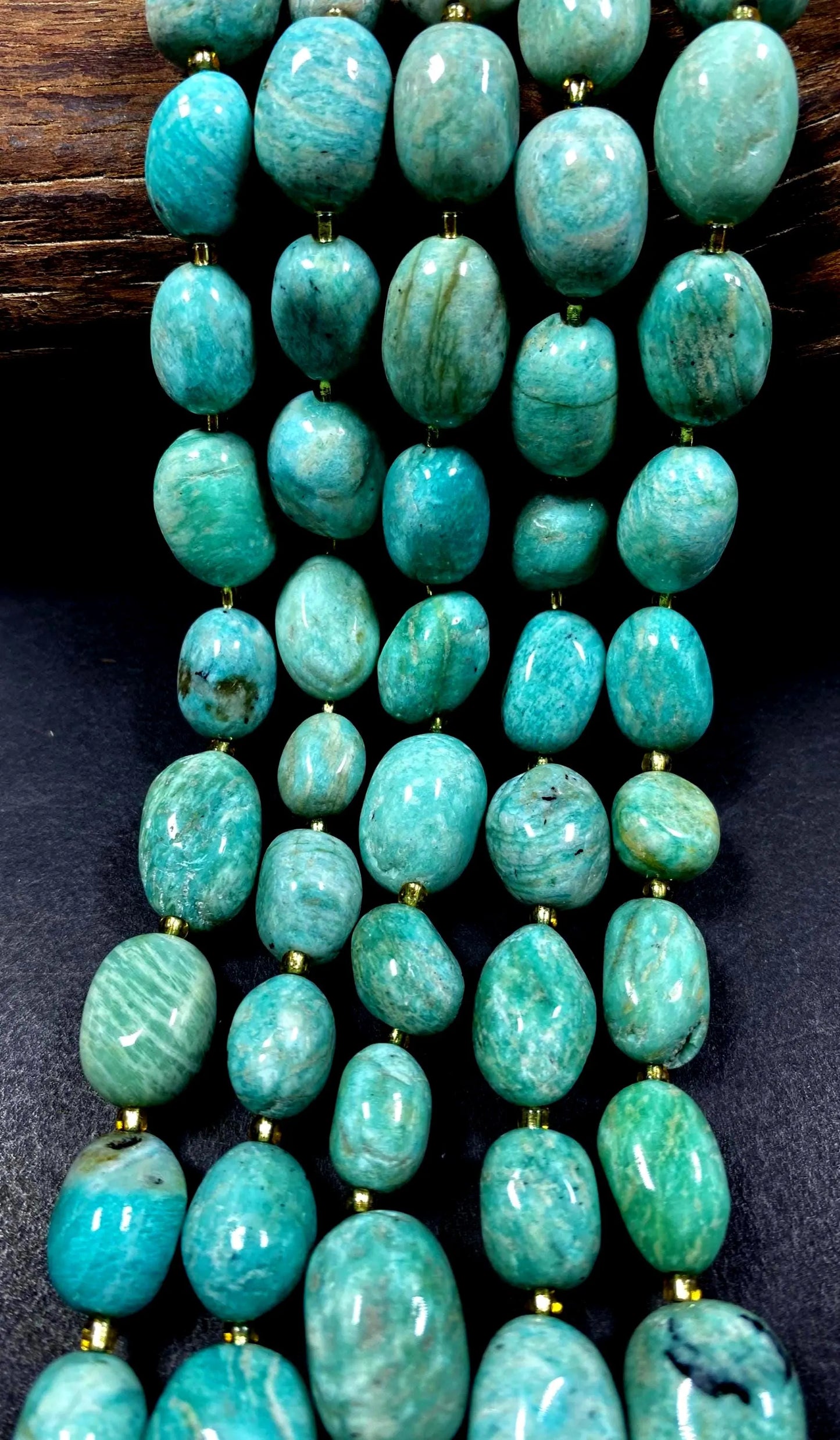 Natural turquoise gemstone bead. smooth rondelle shape. gorgeous natural blue turquoise color. excellent quality .