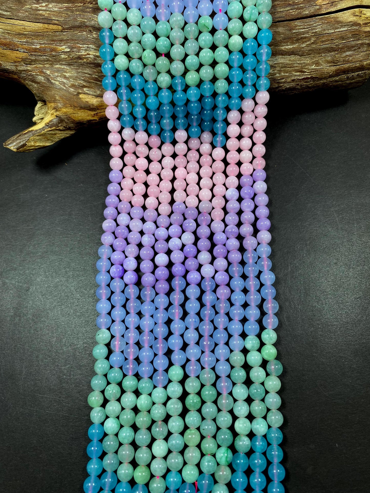 Multi-Color Jade Gemstone Bead, Gorgeous 8mm Round shape Jade Gemstone Beads, Great Quality Full Strand 15.5"