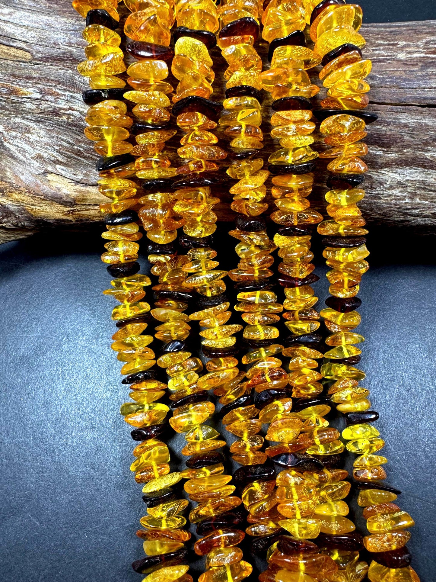 AAA Baltic Gold bead . Beautiful natural honey gold yellow color. Not treated . Unique shape . Excellent quality . Full strand 15.5