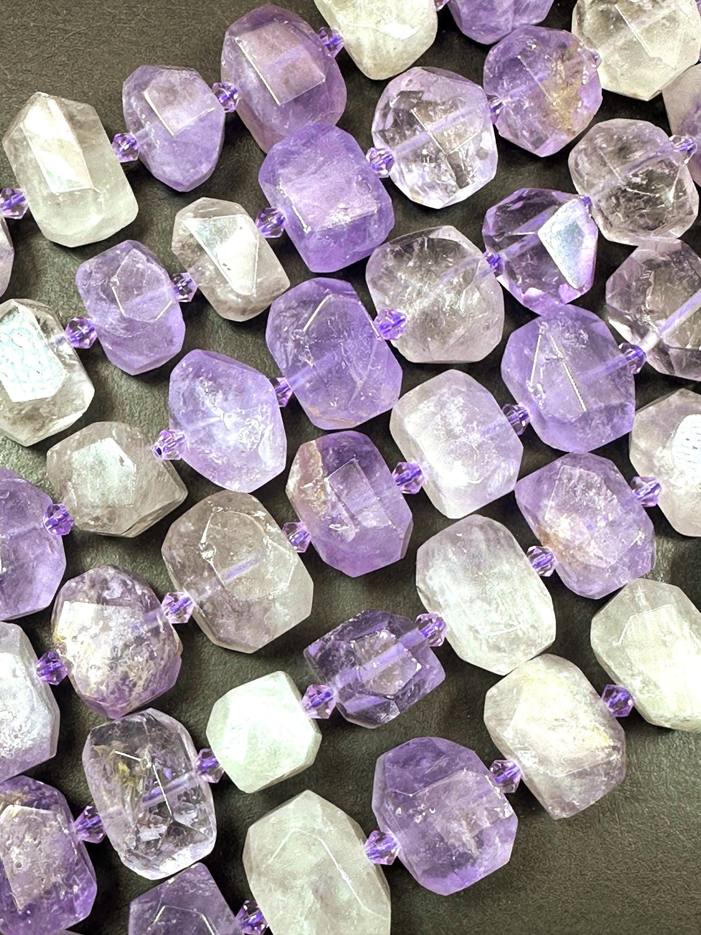 Beautiful Purple Natural Amethyst Freedom Nugget Shape High Quality 15"