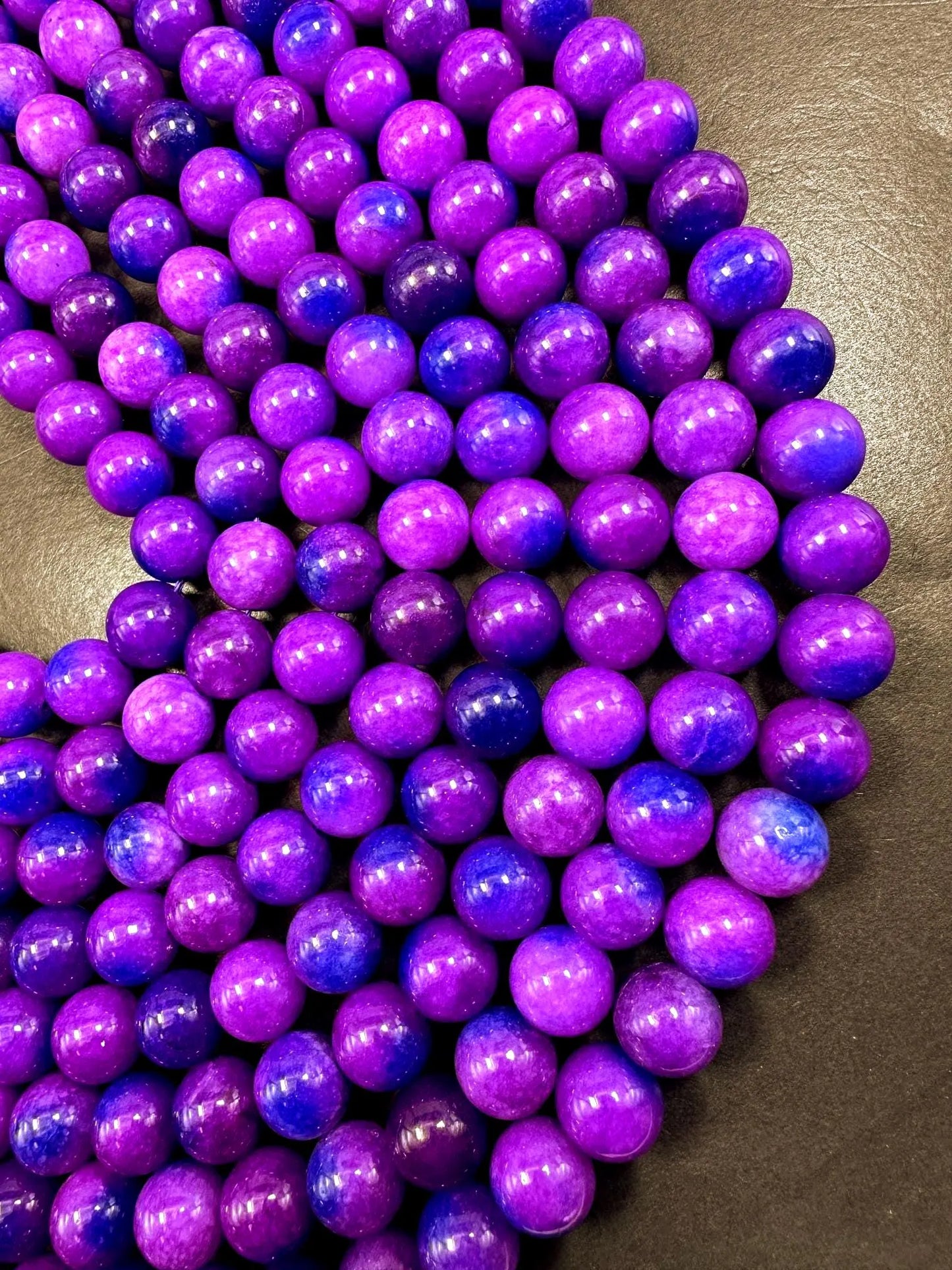 Stunning Purple Blue Sugilite Smooth Round Shape Bead, Beautiful Purple Blue Color, Good Quality 15.5"