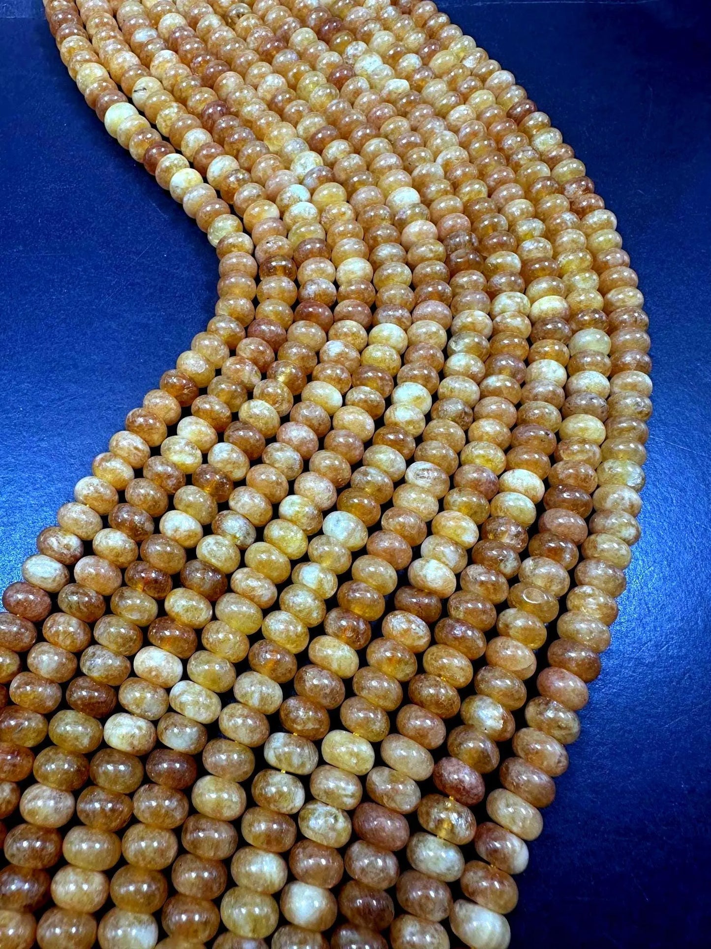 Beautiful Brown Orange Jade Gemstone Bead 5x8mm Smooth Rondelle Beads, Gorgeous Brown Orange Color Jade Gemstone Beads Full Strand 15.5"