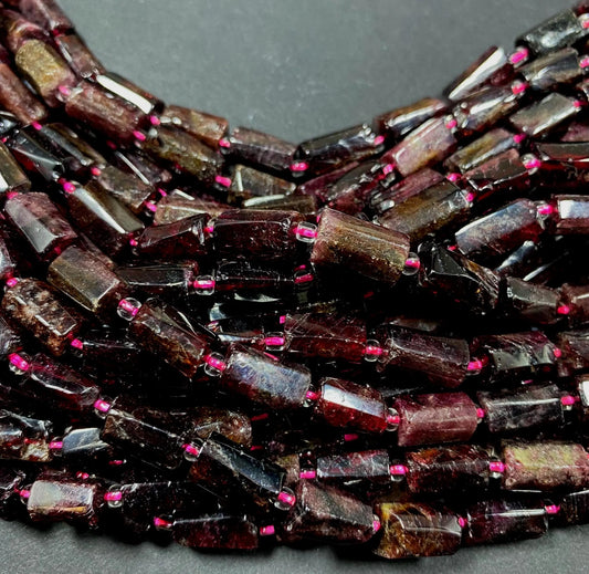 AAA Natural orange garnet gemstone bead. 12x7mm tuba shape bead. Gorgeous natural orange color gemstone. High quality gemstone!