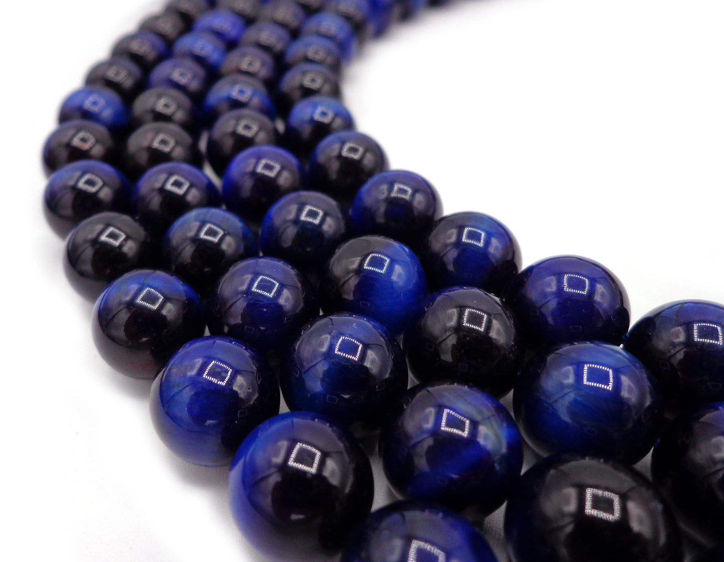Natural Blue Tiger Eye Gemstone Bead 4mm 6mm 8mm 10mm 12mm Round Beads, Beautiful Blue Color Tiger Eye Gemstone Bead