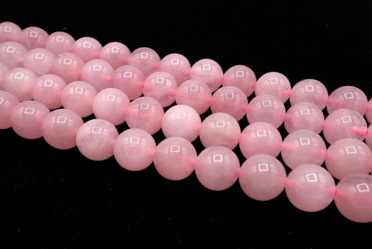 AAA Natural Rose Quartz Gemstone Bead 4mm 6mm 8mm 10mm 12mm Round Beads, Gorgeous Natural Pink Color Rose Quartz Beads