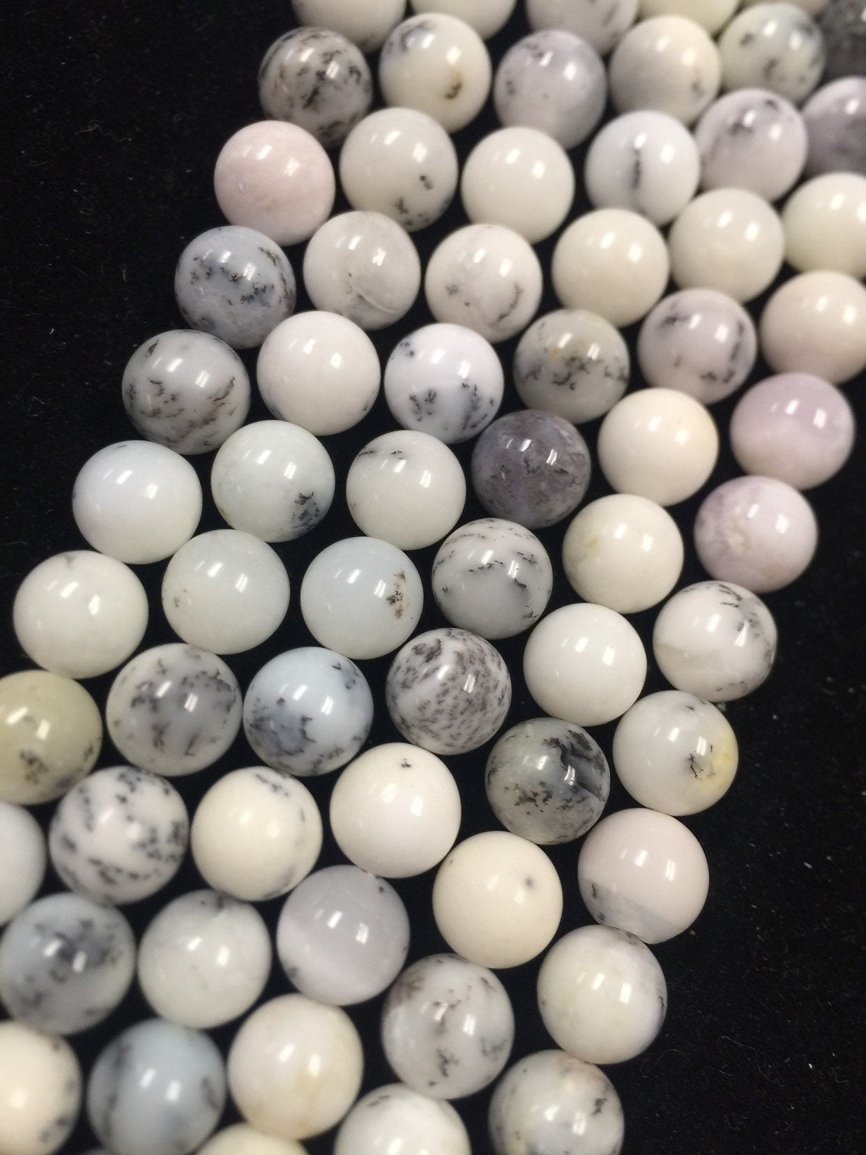 AAA Natural White Opal Gemstone Bead 6mm 8mm 10mm 12mm Round Beads