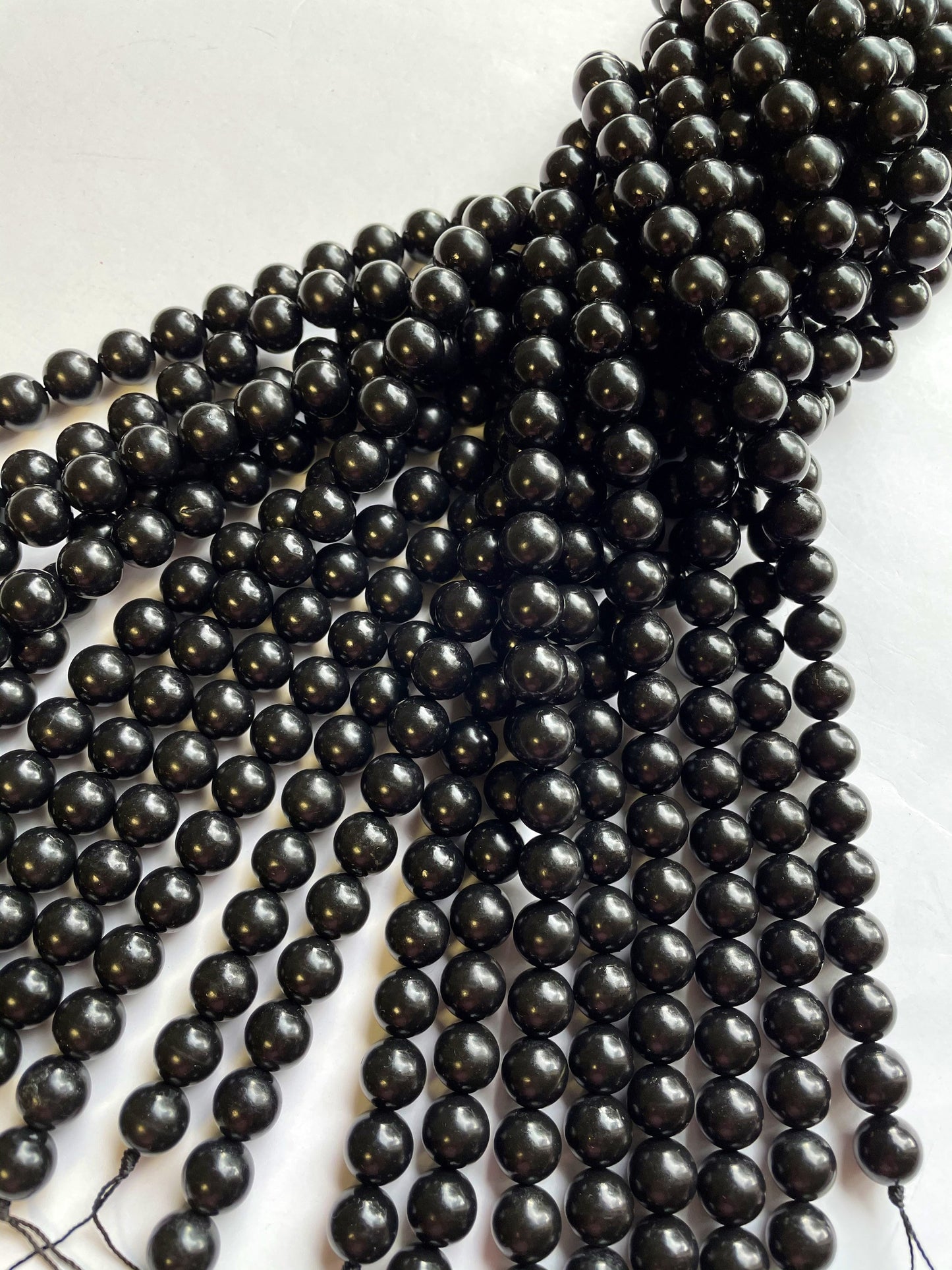 AAA Black Tourmaline Gemstone Bead 4mm 6mm 8mm 10mm 12mm Round Bead, Beautiful Black Tourmaline Gemstone Beads