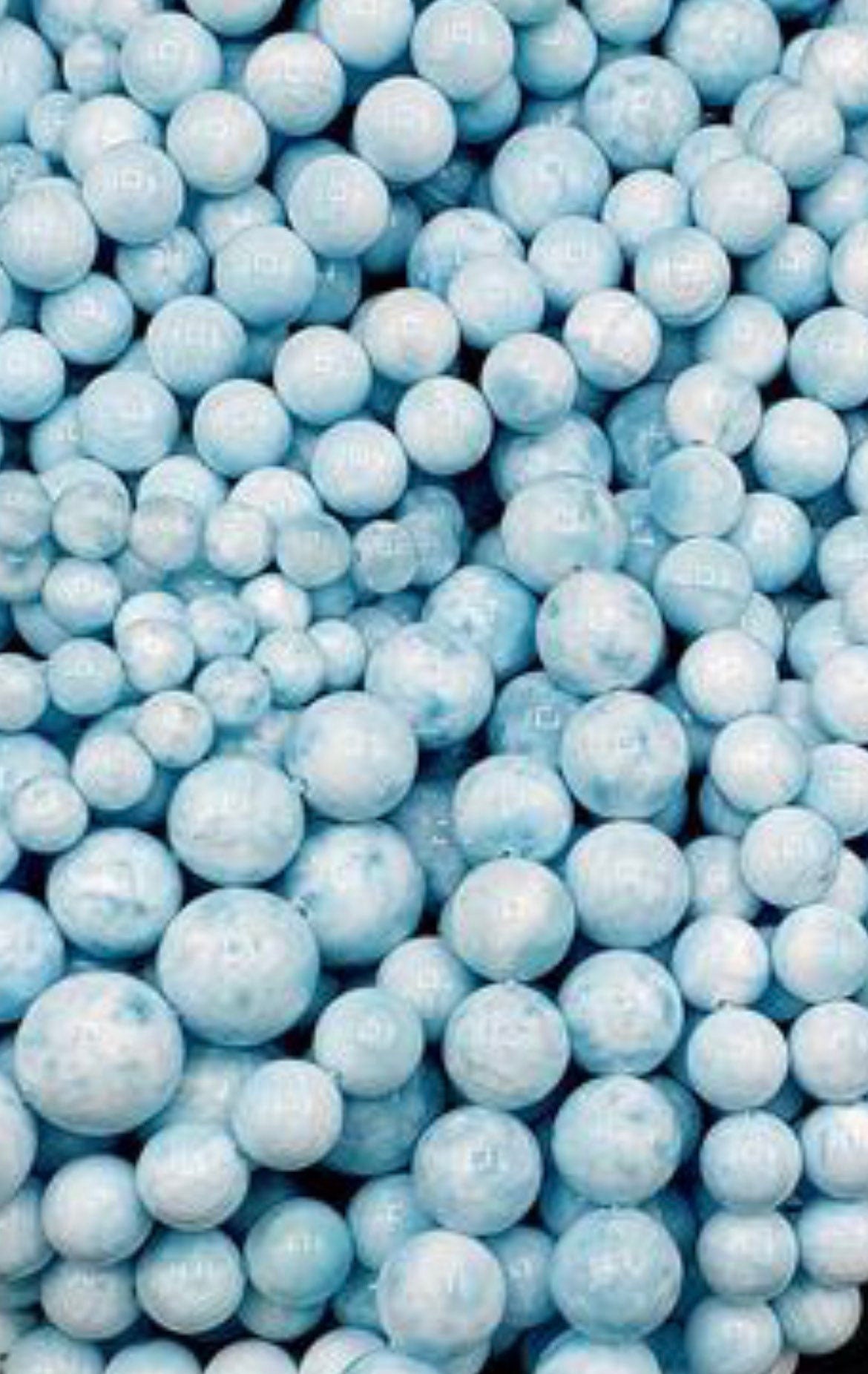 AAA+ Natural Hemimorphite Gemstone Bead 4mm 6mm 8mm 10mm 12mm Round Bead, Gorgeous Natural Blue Color Hemimorphite Gemstone Beads Full Strand 15.5"