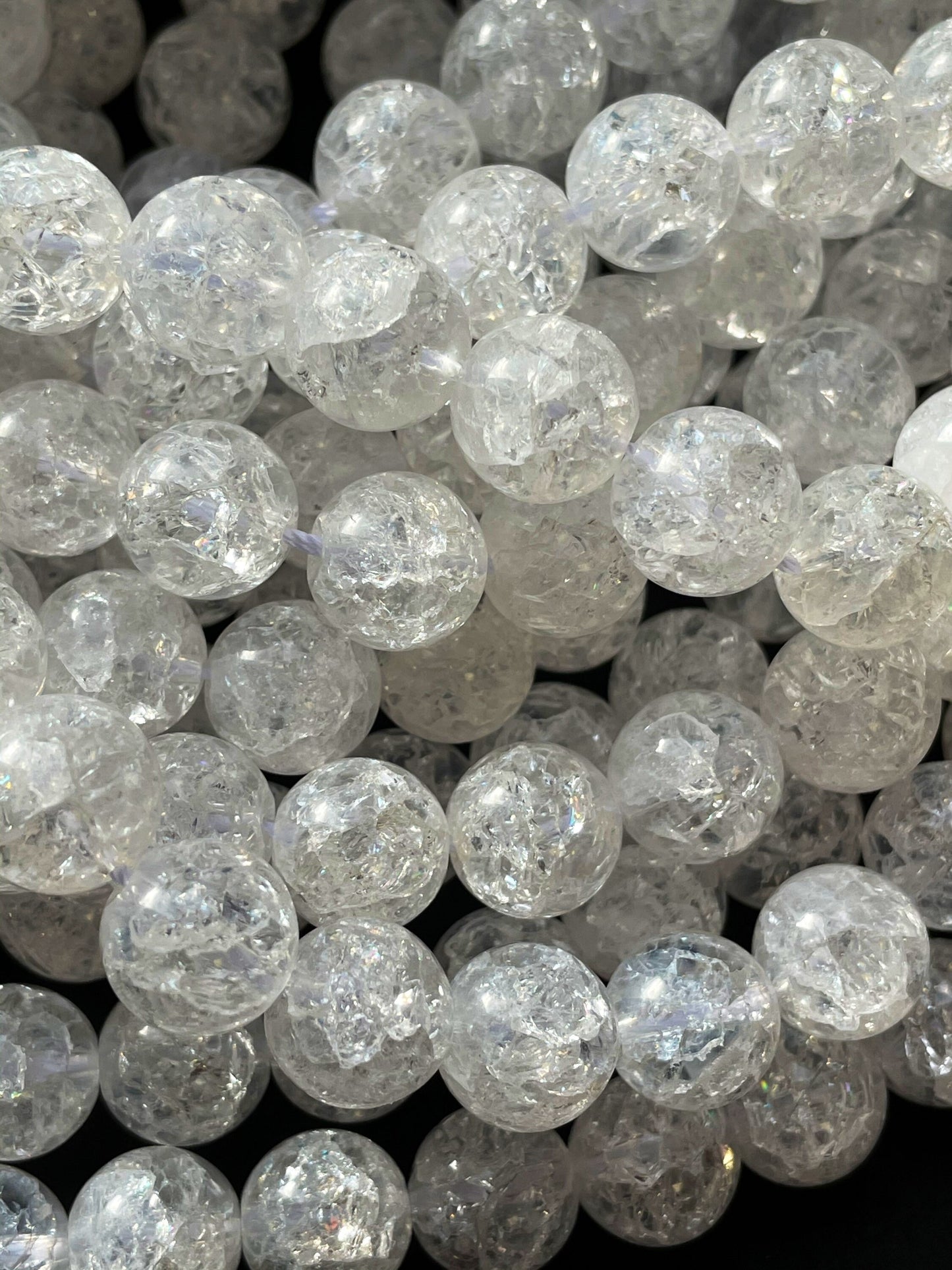 Natural Crystal Quartz Gemstone Bead 4mm 6mm 8mm 10mm 12mm Round Bead, Gorgeous Natural Snow White Quartz Crystal Bead, Great Quality 15.5" Strand