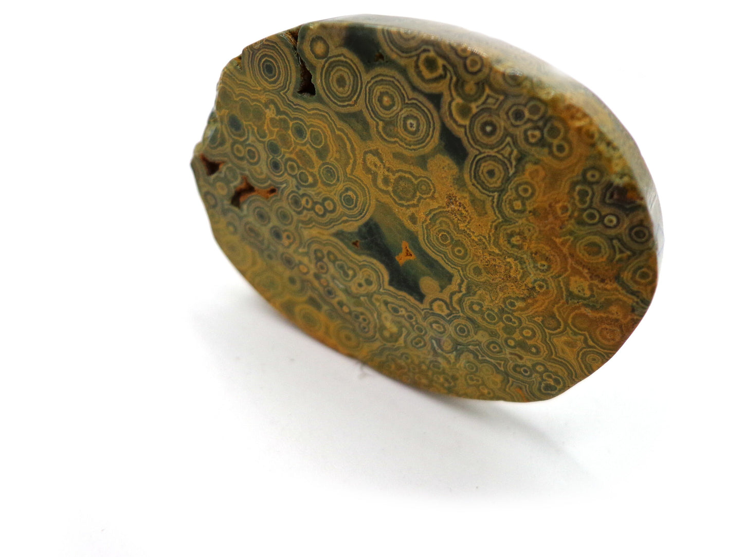 NATURAL Gemstone Ocean Jasper 53x48mm Smooth Oval Shape Pendant Great for JEWELRY making! Not treated in anyway!