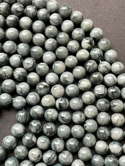 Natural Eagle Eye Gemstone Bead 4mm 6mm 8mm 10mm 12mm Round Bead, Beautiful Natural Gray Color Eagle Eye Bead