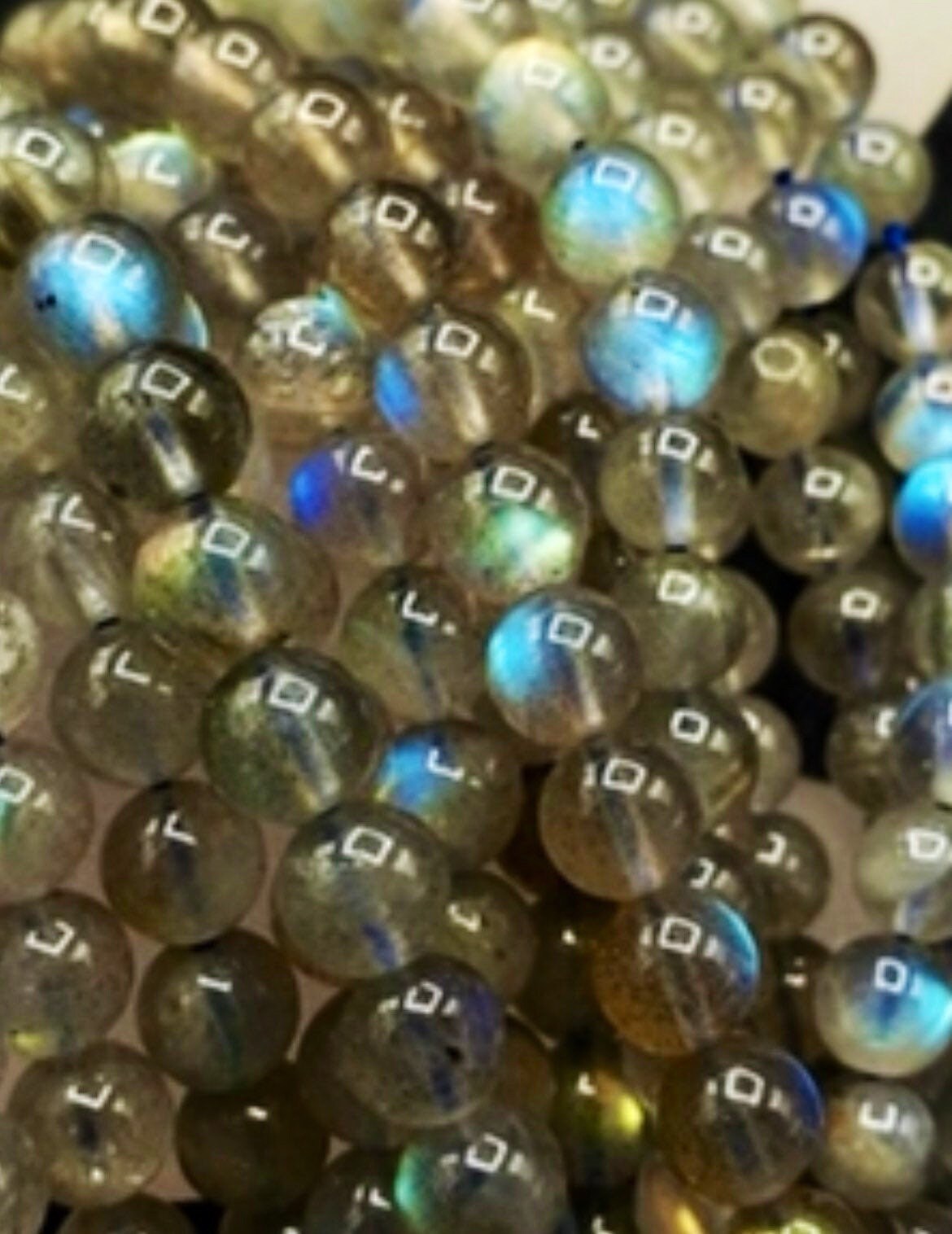 AAA Natural Blue Flash Labradorite Gemstone Bead 4mm-12mm Round Bead, Beautiful Natural Blue Flash Labradorite Gemstone Bead 15.5"