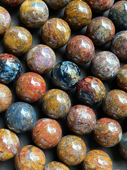 AAA Natural Pietersite Gemstone Bead 6mm 8mm 10mm 12mm Round Bead, Beautiful Natural Multicolor Brown, High Quality Beads