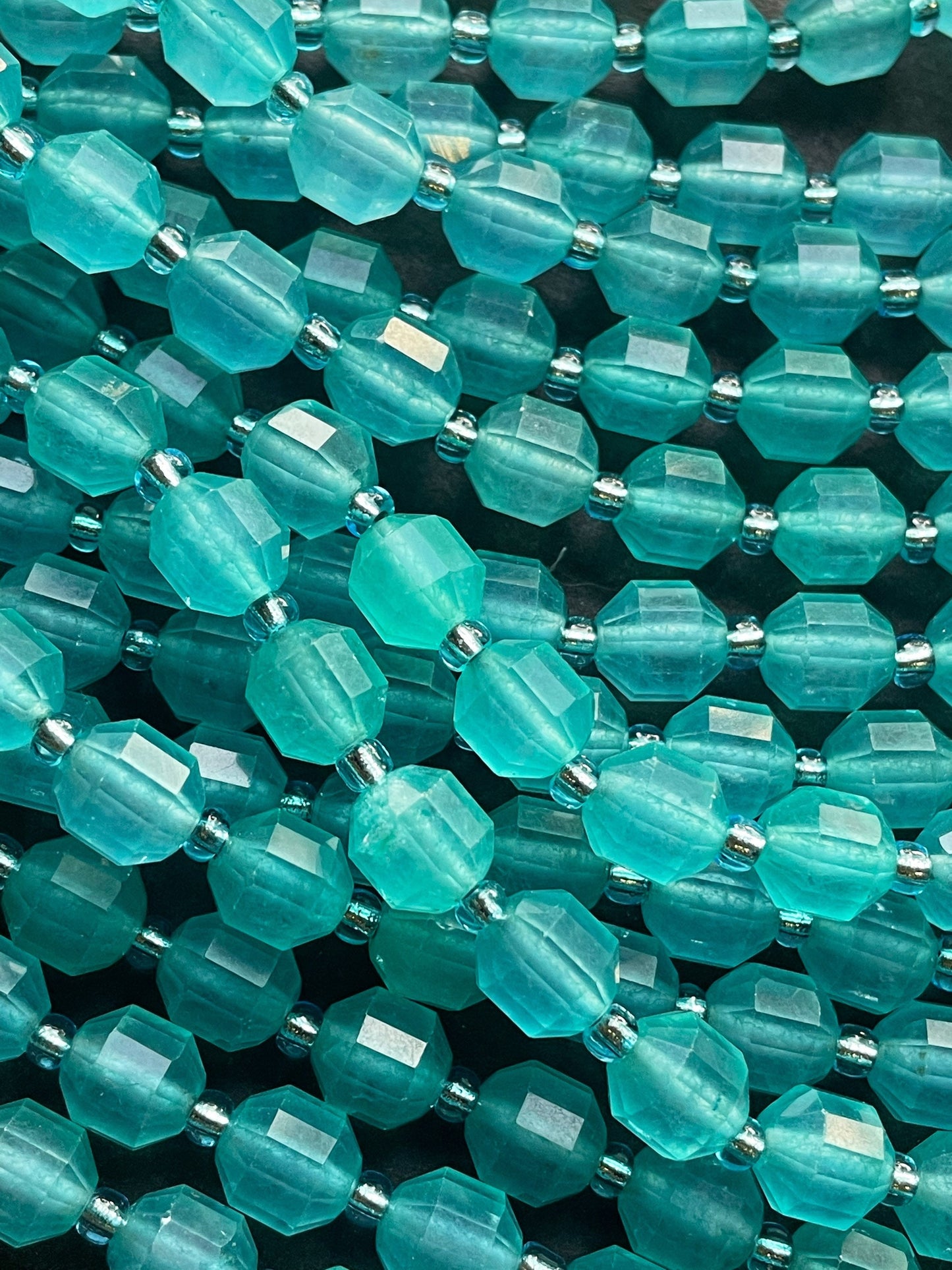 AAA Natural Amazonite Gemstone Bead Faceted 10mm Diamond Cut Shape Bead, Gorgeous Blue Amazonite Gemstone Bead