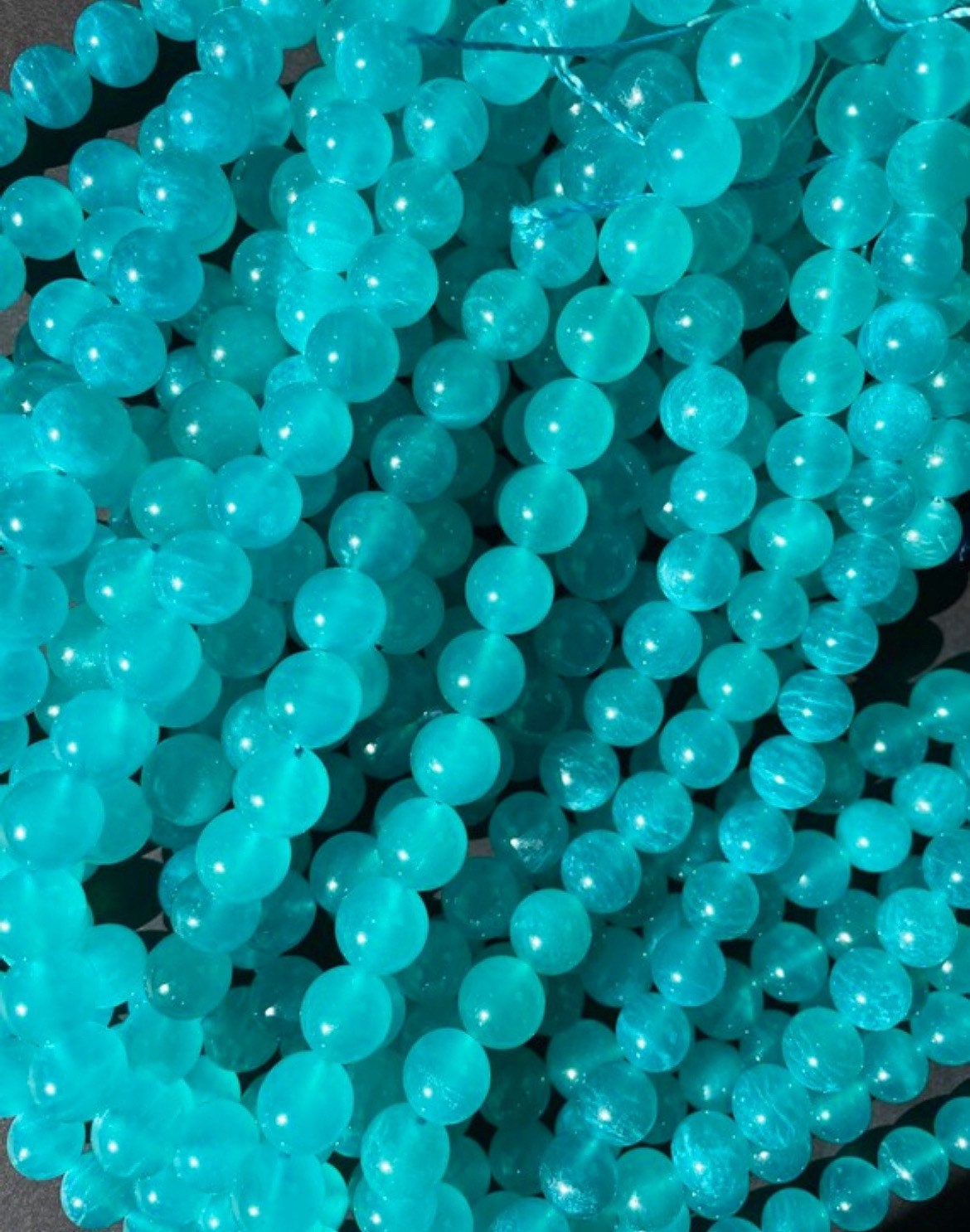 AAA Natural Amazonite - 4mm 6mm 8mm 10mm 12mm Round Bead - Gorgeous Blue Color Amazonite - Great Quality Gemstone Bead 15.5” Strand