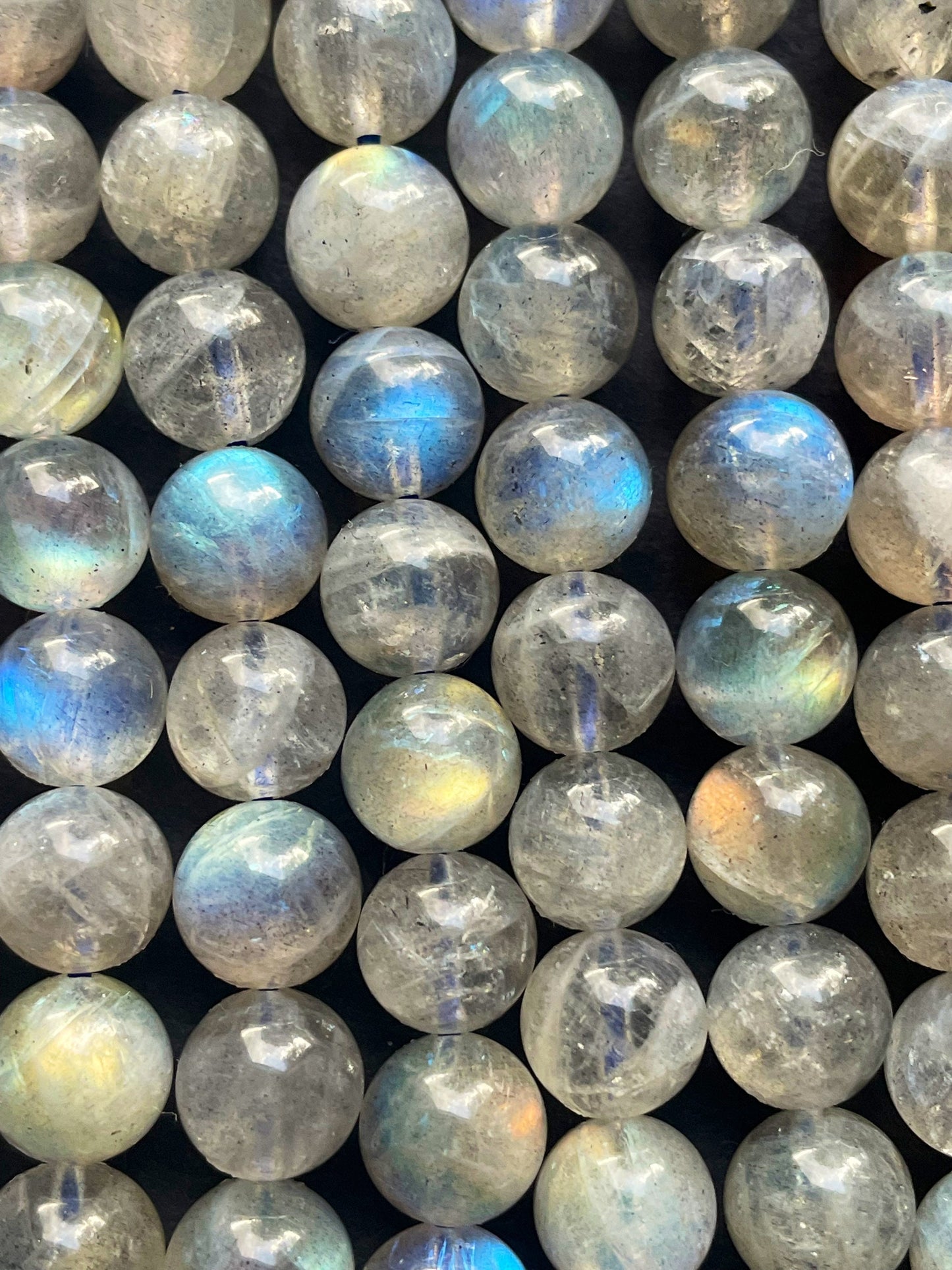 AAA Natural Labradorite Gemstone Bead 6mm 8mm 10mm Round Bead, Beautiful Rainbow Flash Labradorite Gemstone Beads
