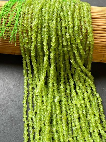 AAA Natural Peridot Gemstone Beads 5mm Freeform Nugget Shape, Beautiful Natural Green Peridot Excellent Quality