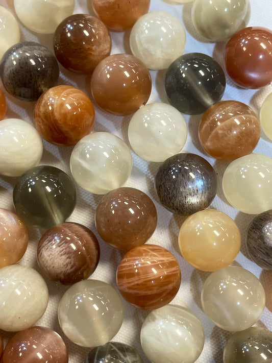 AAA Beautiful Natural Moonstone Gemstone Bead 6mm 8mm 10mm 12mm Round Beads, Gorgeous Natural Multicolor Multi Moonstone Gemstone Beads