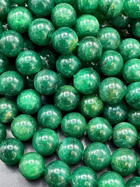 AAA Natural Green Lepidolite Gemstone Bead 6mm 8mm 10mm Round Beads, Beautiful Green Color Lepidolite Gemstone Bead