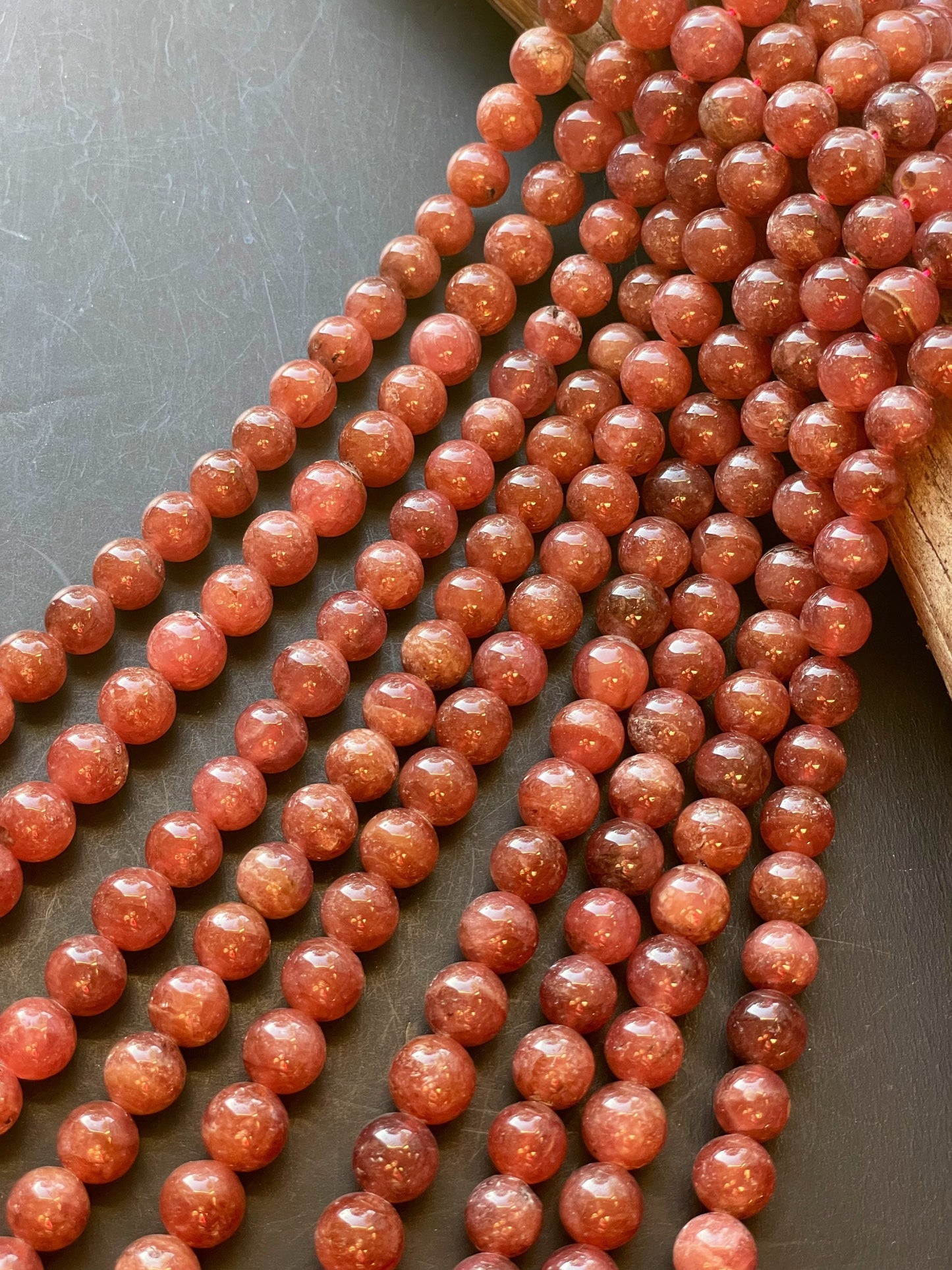 AAA Natural Rhodochrosite Gemstone Bead 6mm 8mm 10mm Round Bead, Gorgeous Pink Red Color Rhodochrosite Gemstone Beads, High Quality Beads