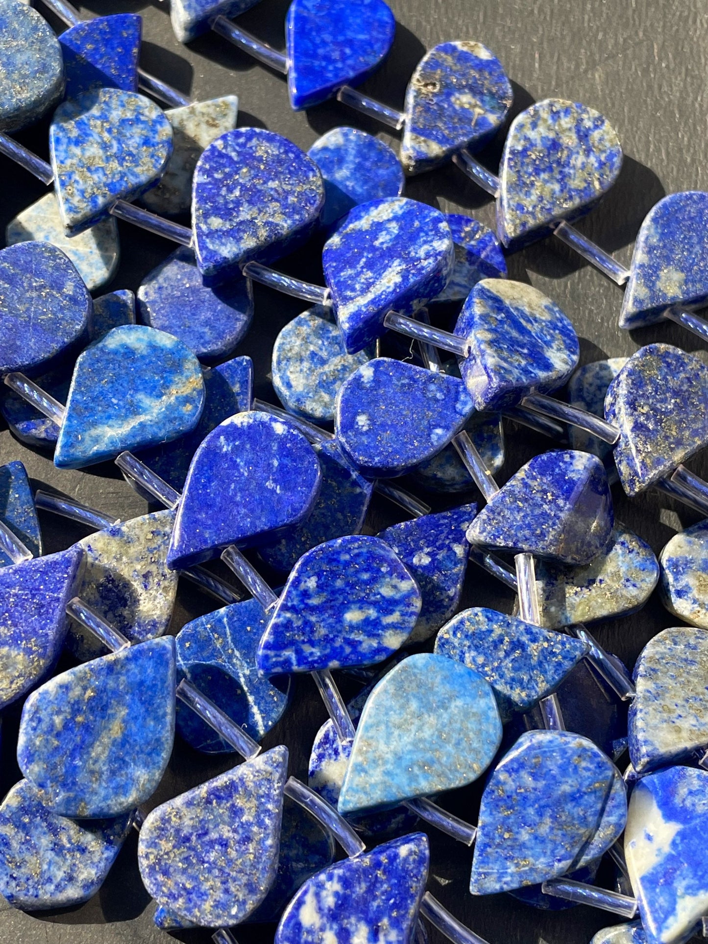 AAA Natural Lapis Lazuli Gemstone Bead 13x18mm Teardrop Shape, Gorgeous Natural Royal Blue Color Lapis Lazuli Gemstone Bead, High Quality Beads