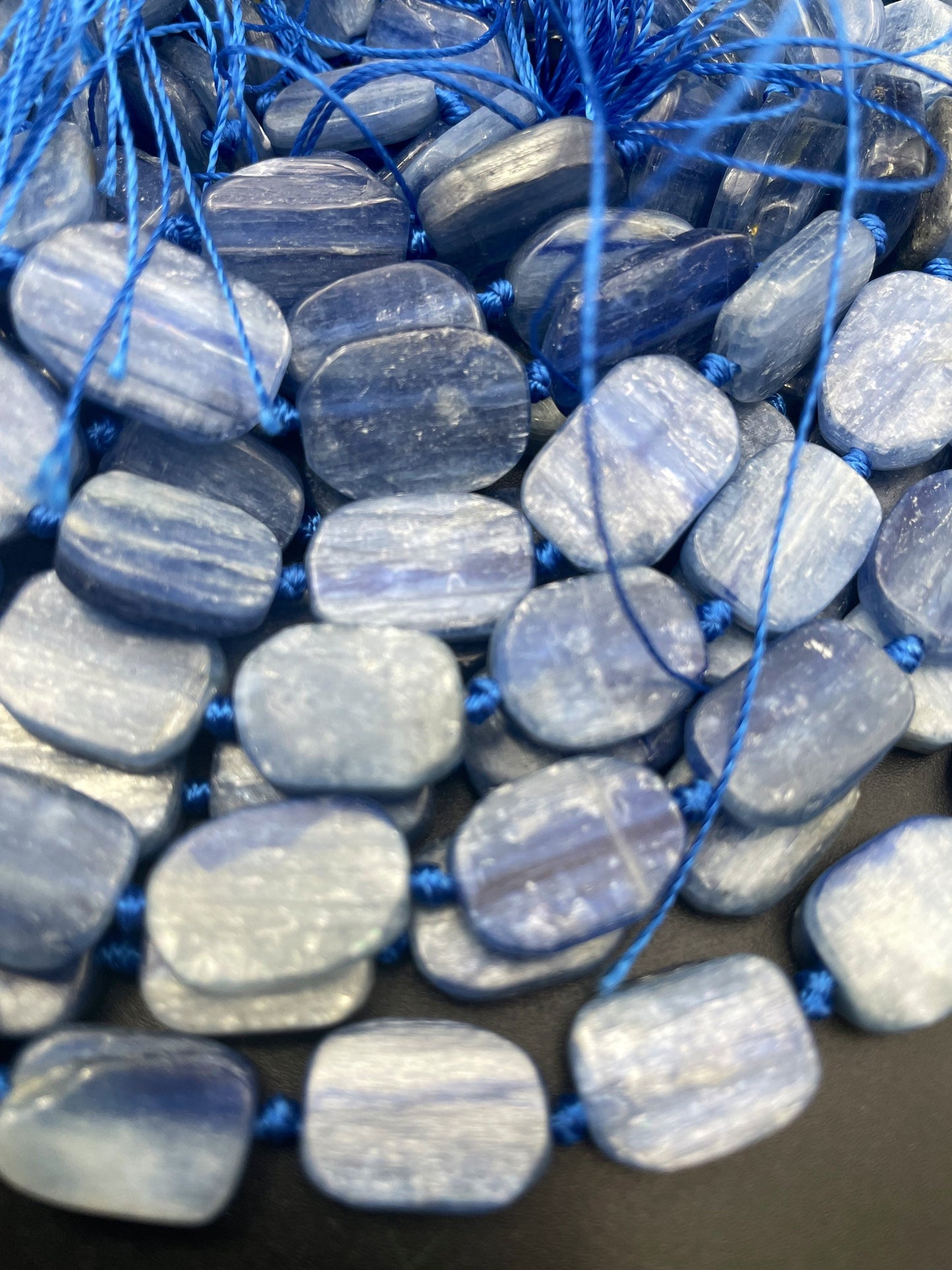 AAA Natural Kyanite Gemstone Bead 12x16mm Oval Shape, Beautiful Natural Blue Color Kyanite Gemstone Bead