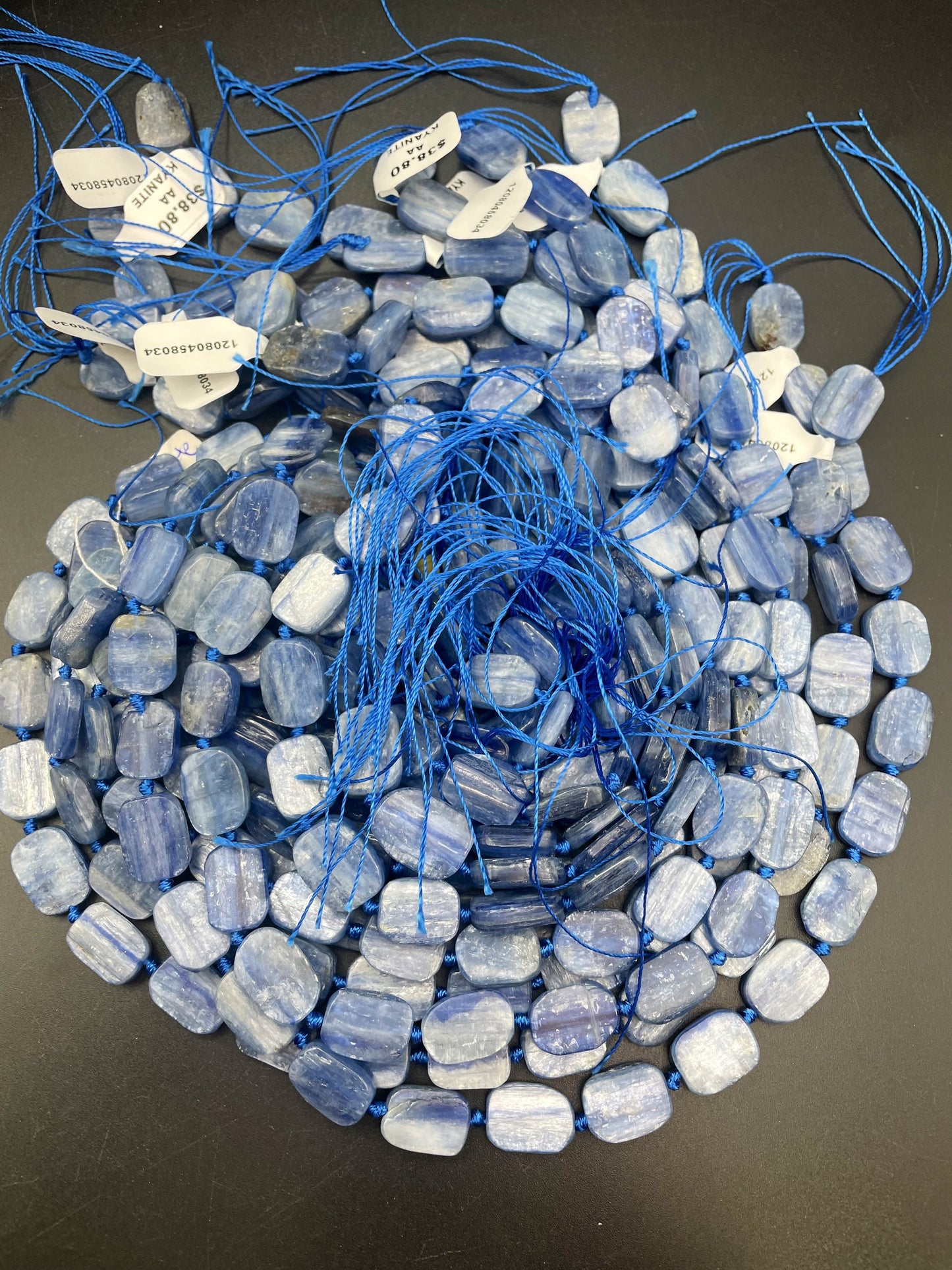 AAA Natural Kyanite Gemstone Bead 12x16mm Oval Shape, Beautiful Natural Blue Color Kyanite Gemstone Bead